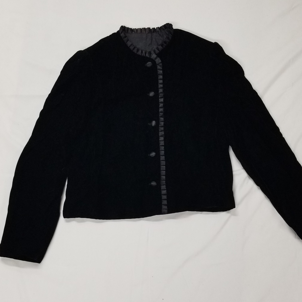 Vintage velvet jacket - Picture 3 of 13